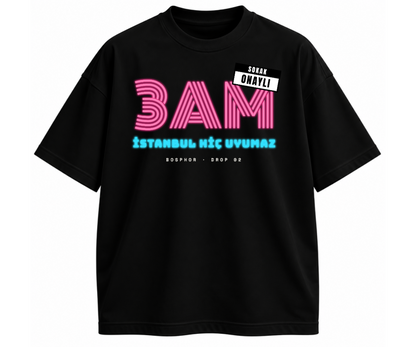3AM NEON Tişört - Siyah