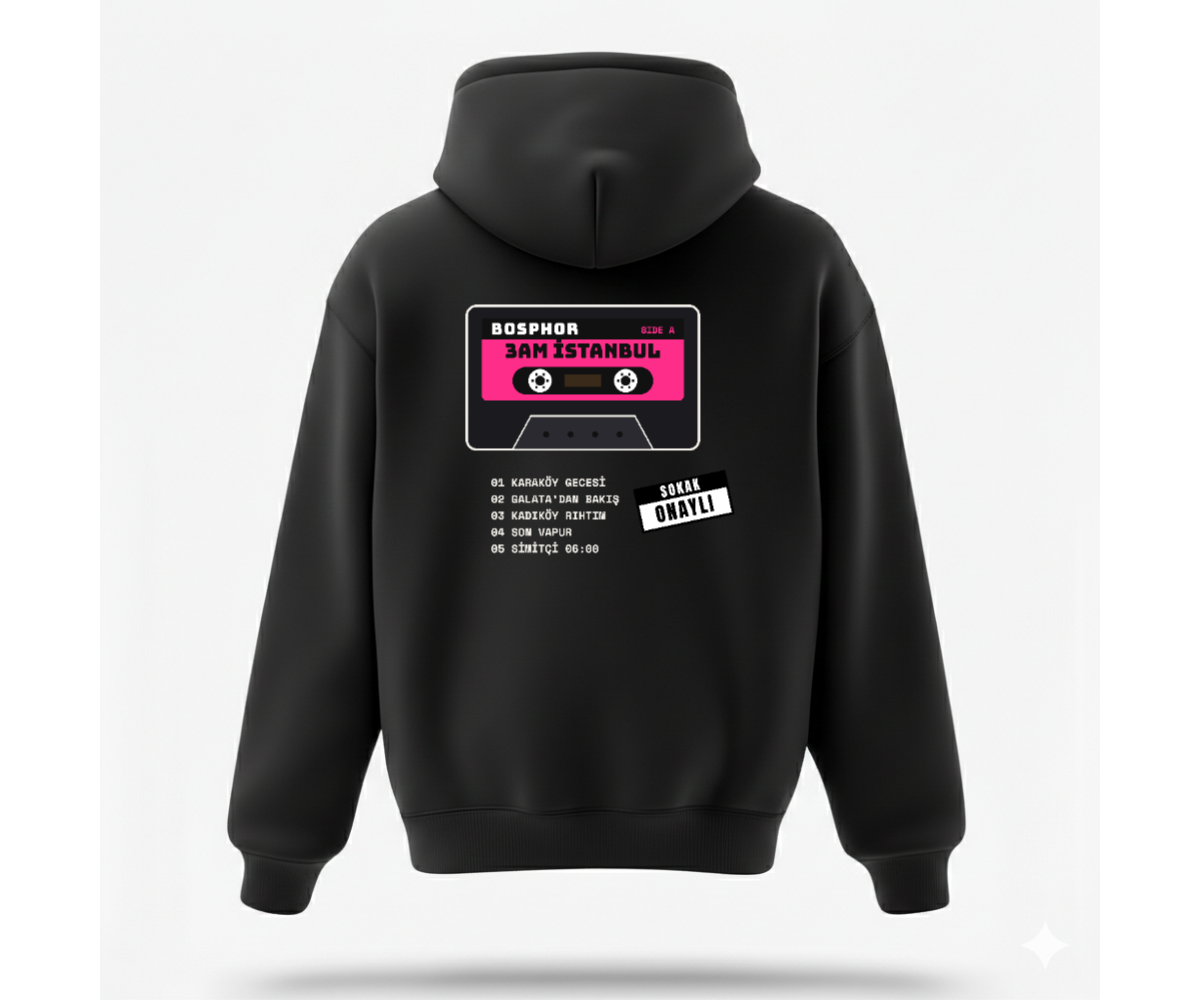 KASET Hoodie - Siyah Arka